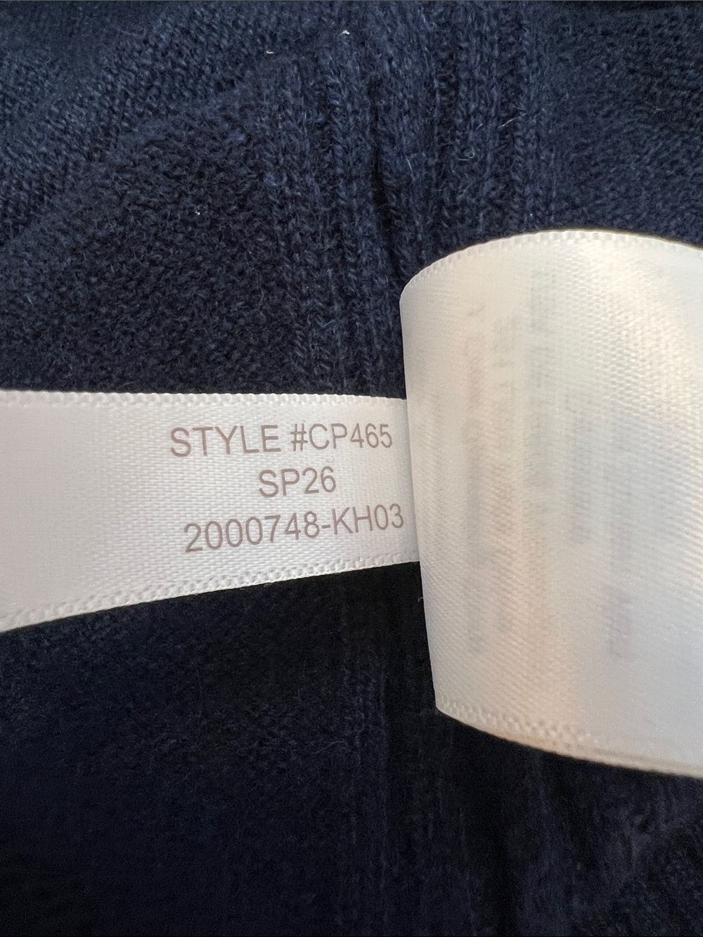Classic Crewneck Button-Front Sweater - Navy - Picture 11 of 11